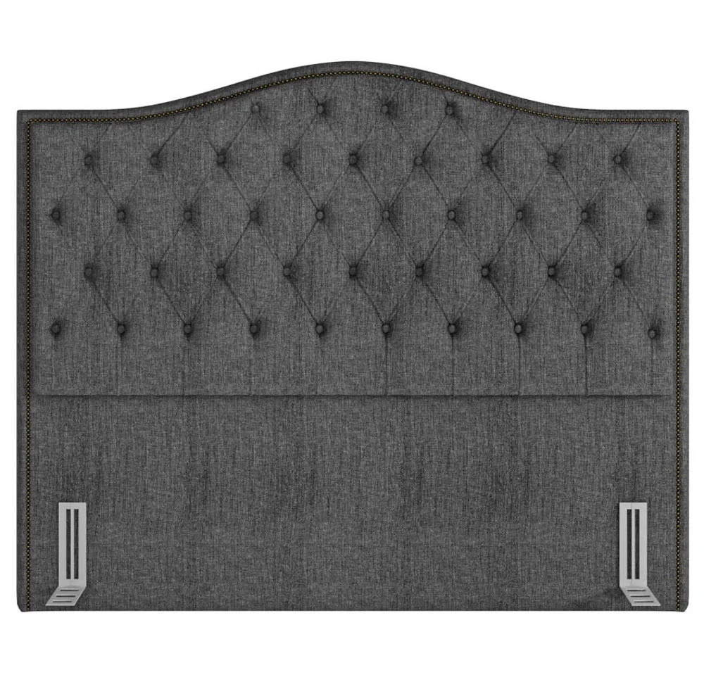 Cabeceira Cama Box Casal King 195cm Siena Z37 Linho Cinza - Mpozenato