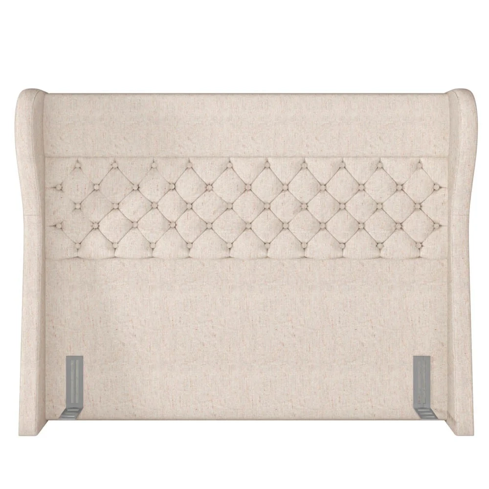 Cabeceira Cama Box Casal Queen 160cm Trinidad Z37 Linho Cru - Mpozenato