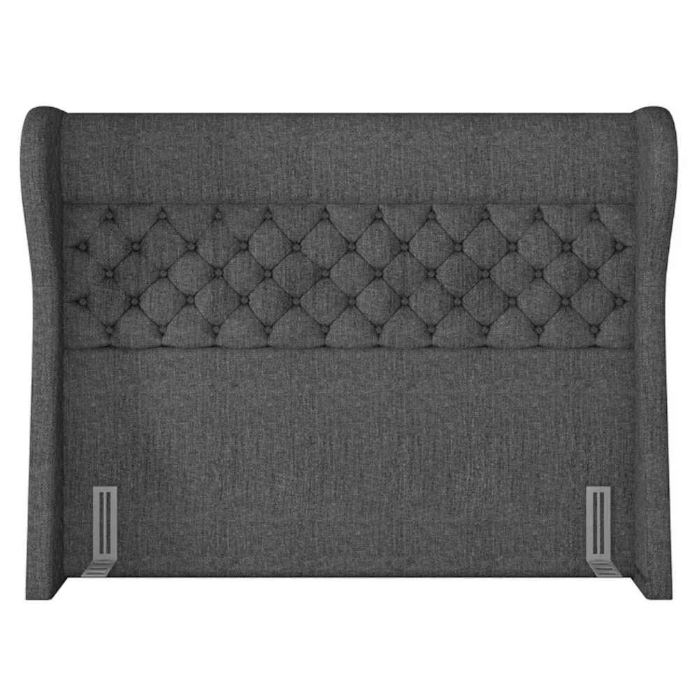 Cabeceira Cama Box Casal King 195cm Trinidad Z37 Linho Cinza - Mpozenato