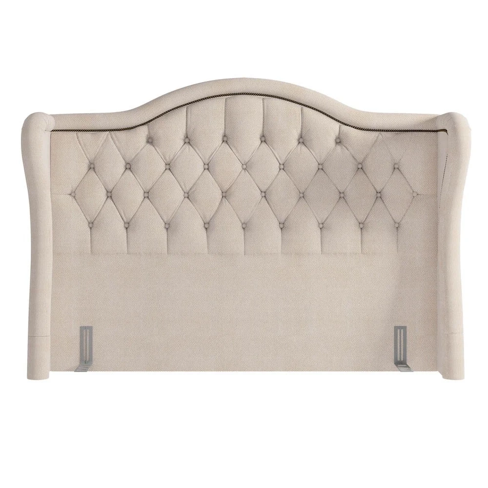 Cabeceira Cama Box Casal Queen 160cm Antibes Z37 Linho Bege Cru - Mpozenato