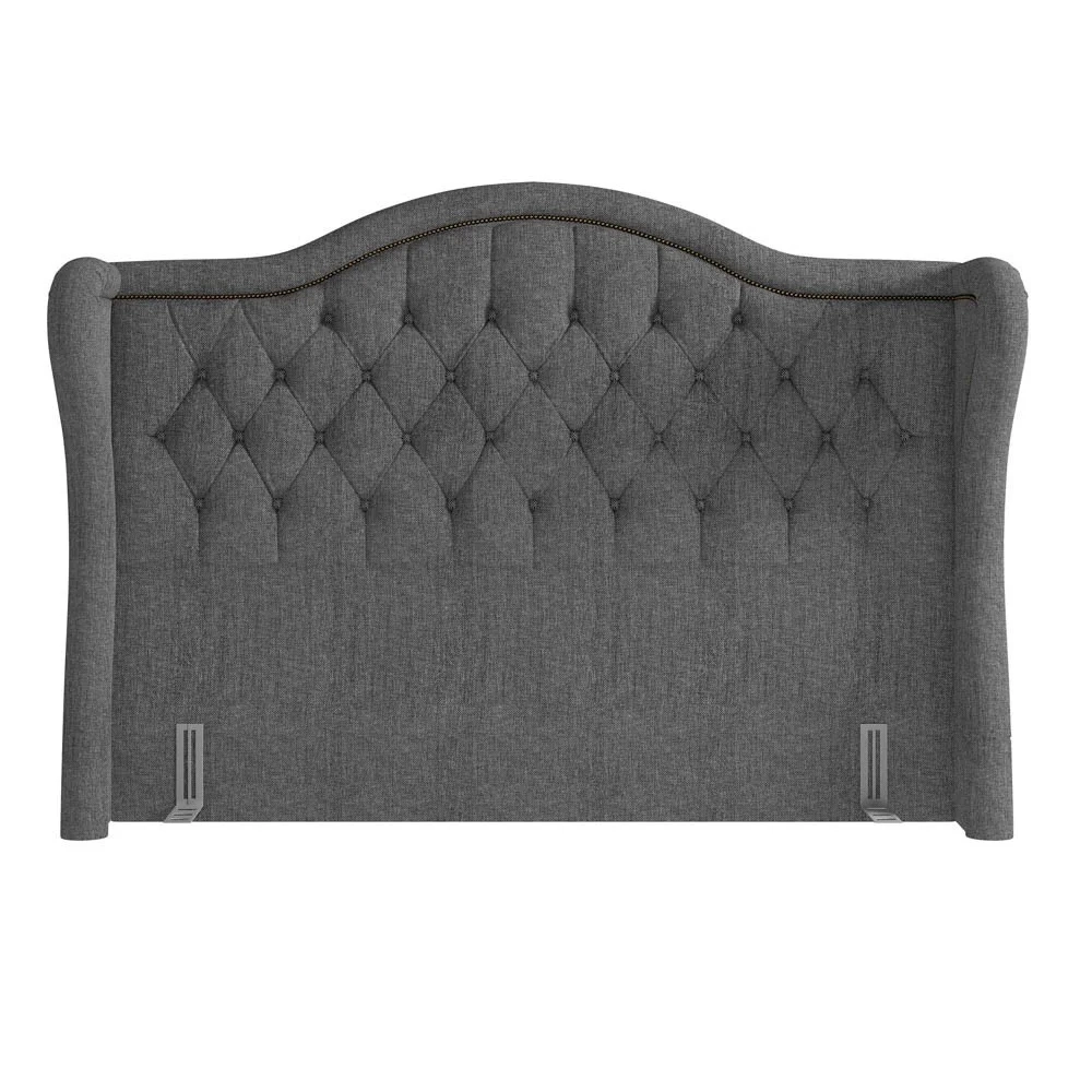 Cabeceira Cama Box Casal King 195cm Antibes Z37 Linho Cinza - Mpozenato