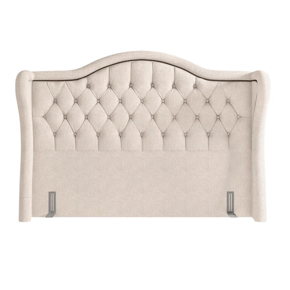 Cabeceira Cama Box Casal Queen 160cm Antibes Z37 Linho Cru - Mpozenato