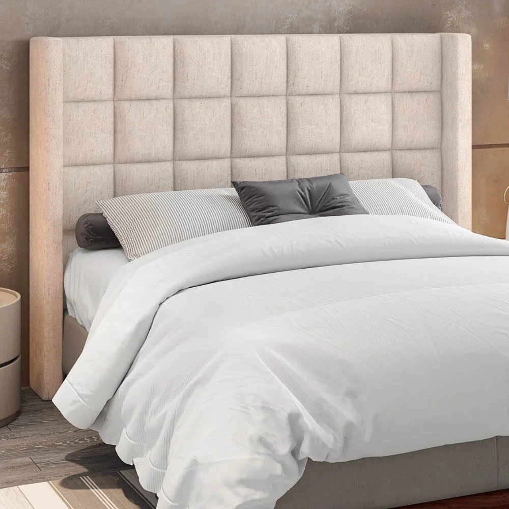 Cabeceira Cama Box Casal Queen 160cm Pisa Z37 Linho Cru - Mpozenato