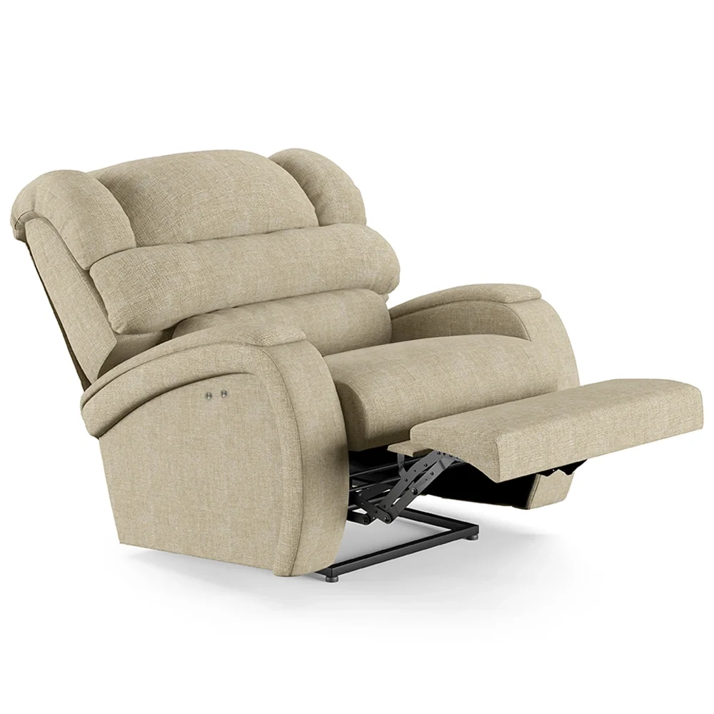 Poltrona do Papai Reclinável Kalie Power Touch FH9 Linho Bege - Mpozenato