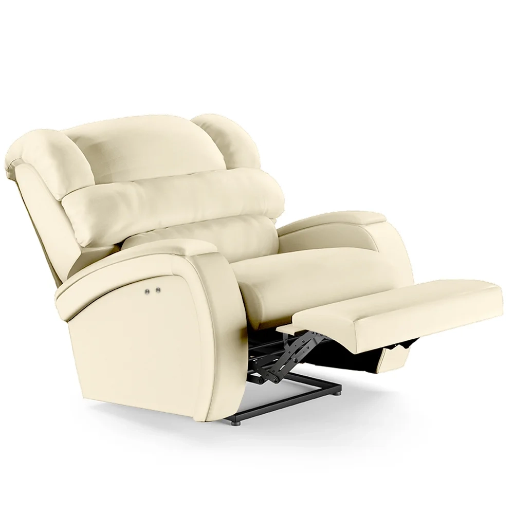 Poltrona do Papai Reclinável Kalie Power Touch FH9 PU Bege - Mpozenato