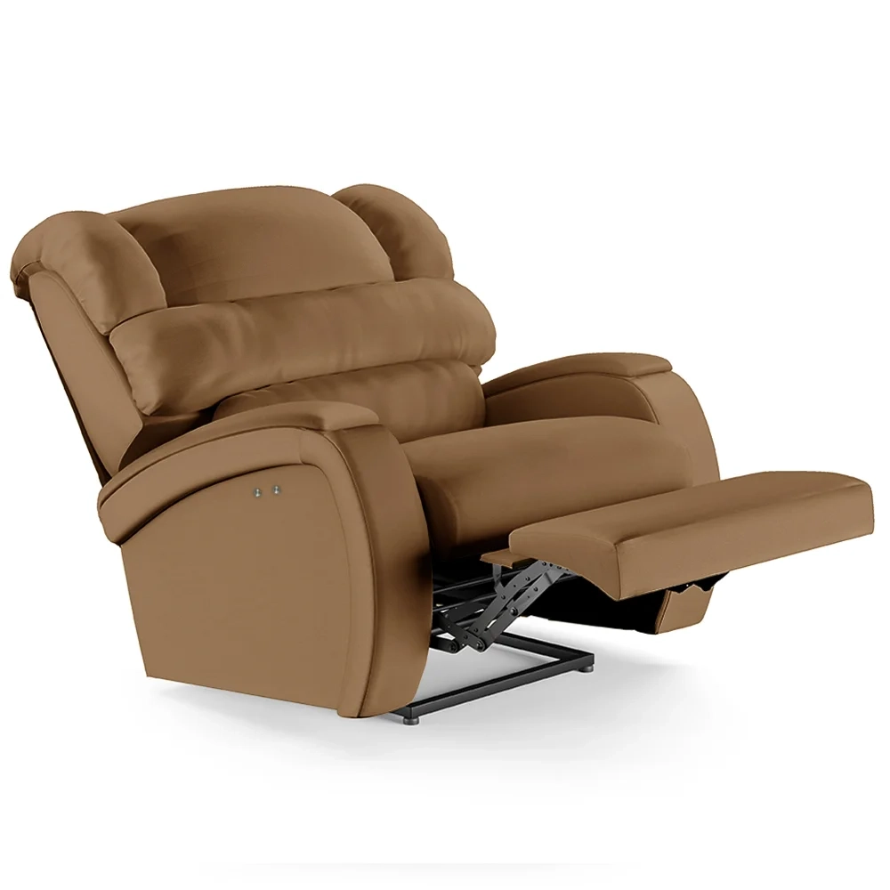 Poltrona do Papai Reclinável Kalie Power Touch Massagem FH9 PU Caramelo - Mpozenato