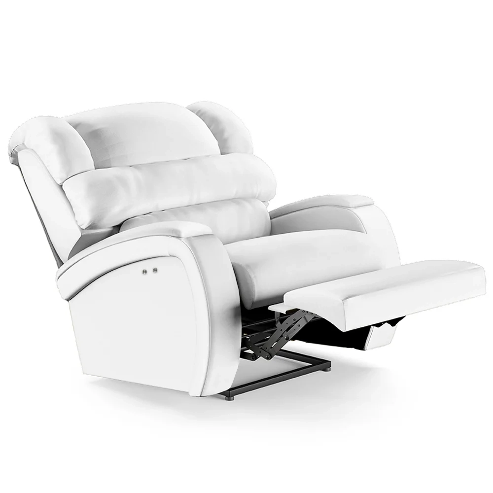 Poltrona do Papai Reclinável Kalie Power Touch Massagem FH9 PU Branco - Mpozenato