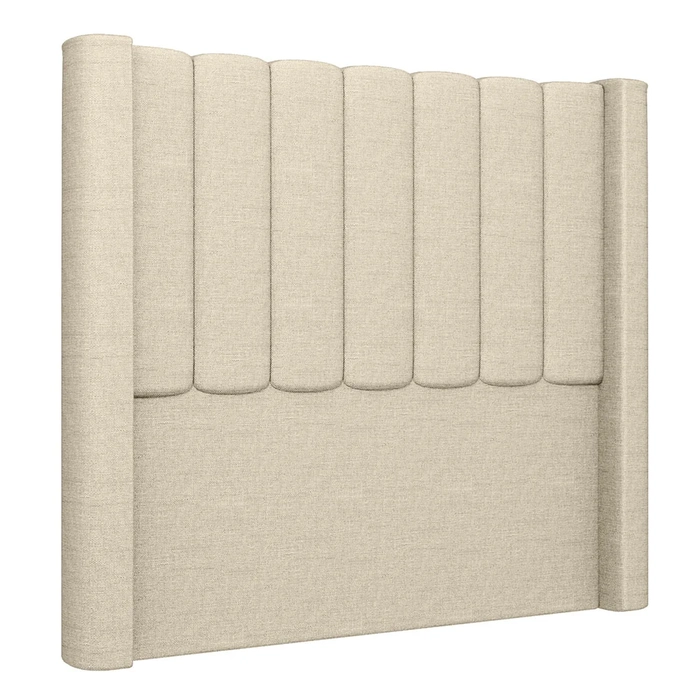 Cabeceira Casal King Cama Box 195cm Claire Z04 Linho Bege - Mpozenato