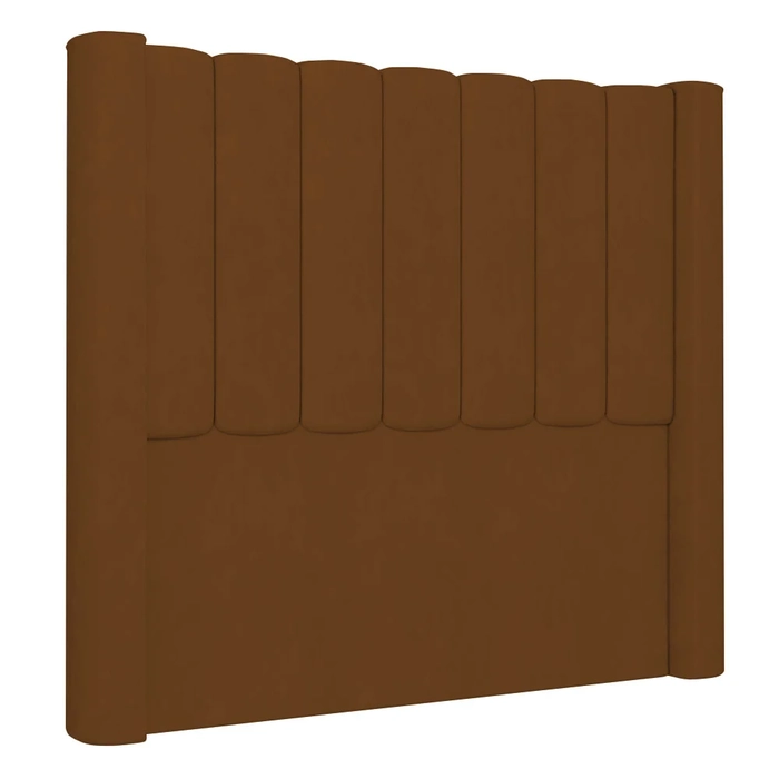 Cabeceira Casal King Cama Box 195cm Claire Z04 Veludo Terracota - Mpozenato