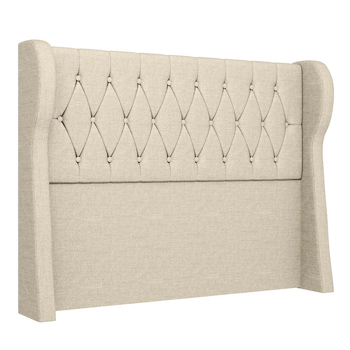 Cabeceira Casal Cama Box 140cm Malva Z04 Linho Bege - Mpozenato