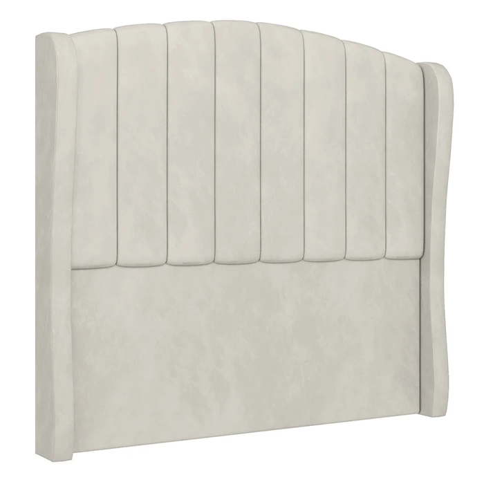 Cabeceira Casal Queen Cama Box 160cm Glenda Z04 Veludo Bege - Mpozenato