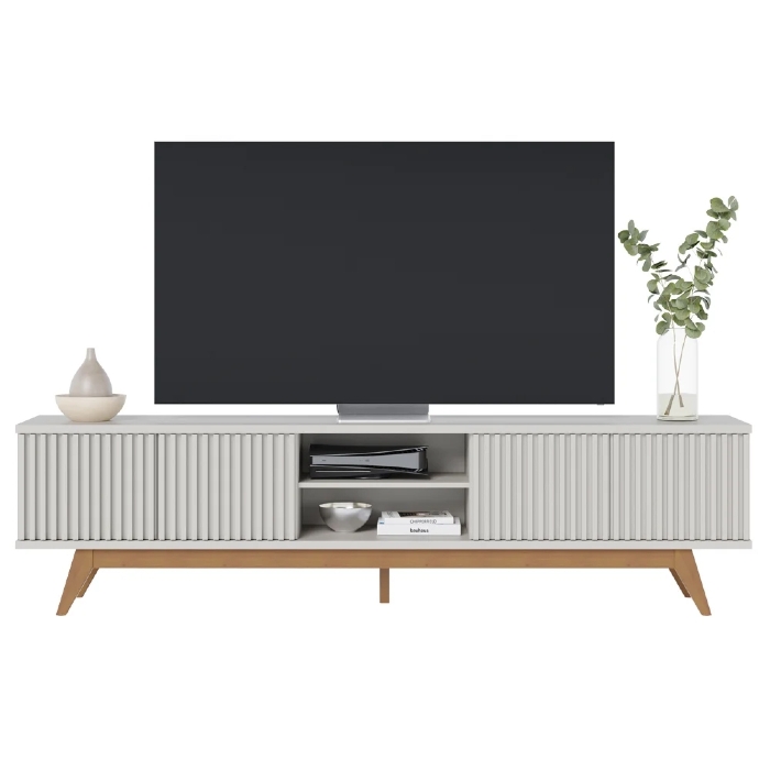 Rack Bancada Para TV 75 Pol. Martires C05 Off White - Mpozenato