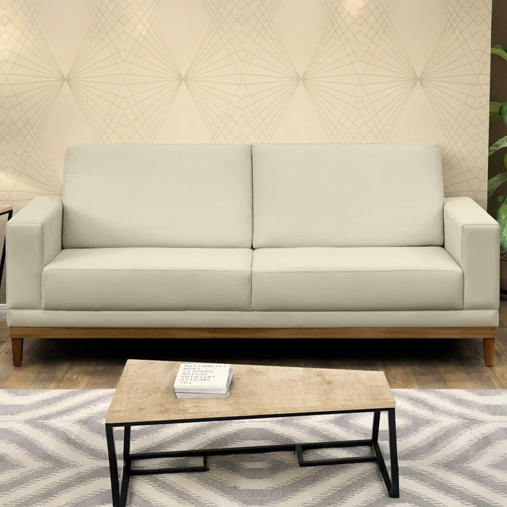 Sofá Living 160cm 2 Lugares Kayrós D05 Suede Bege - Mpozenato
