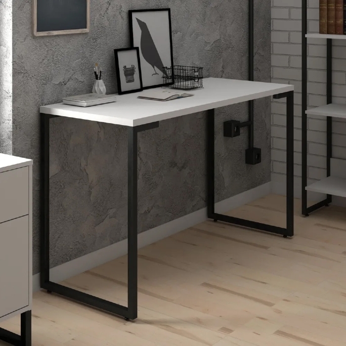Mesa Para Computador Escrivaninha Porto 120cm Z34 Branco - Mpozenato