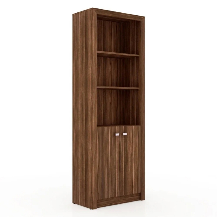 Armário Organizador para Home Office de 171,5 cm de Altura ME4110 Nogal - Tecno Mobili