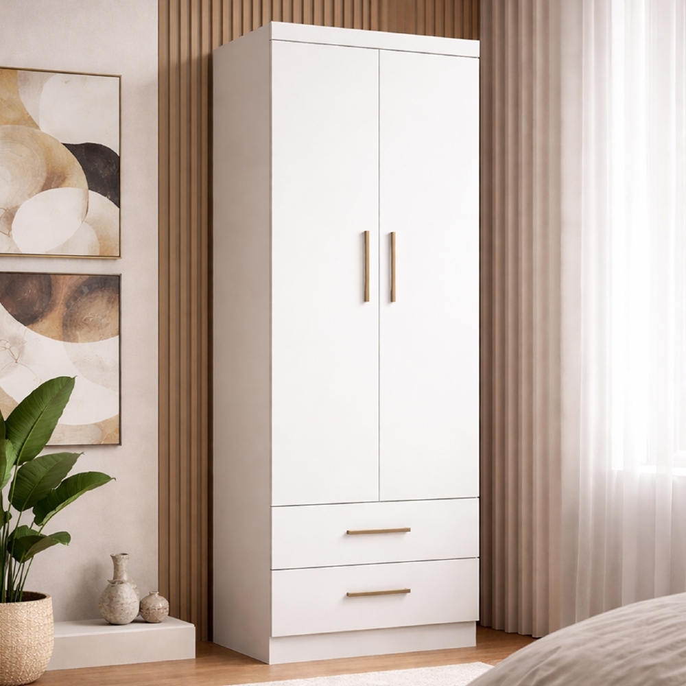 Guarda Roupa Infantil Chiara 2 Portas Branco - Phoenix