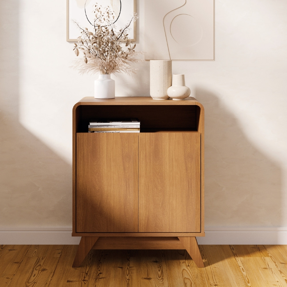 Buffet Aparador 65cm 2 Portas Orgânico Marlo Nature Z56     - Mpozenato