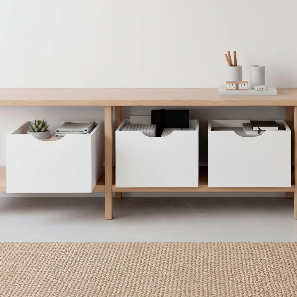 Gavetas para Nicho Organizador Kit 3 Q01 Branco - Mpozenato