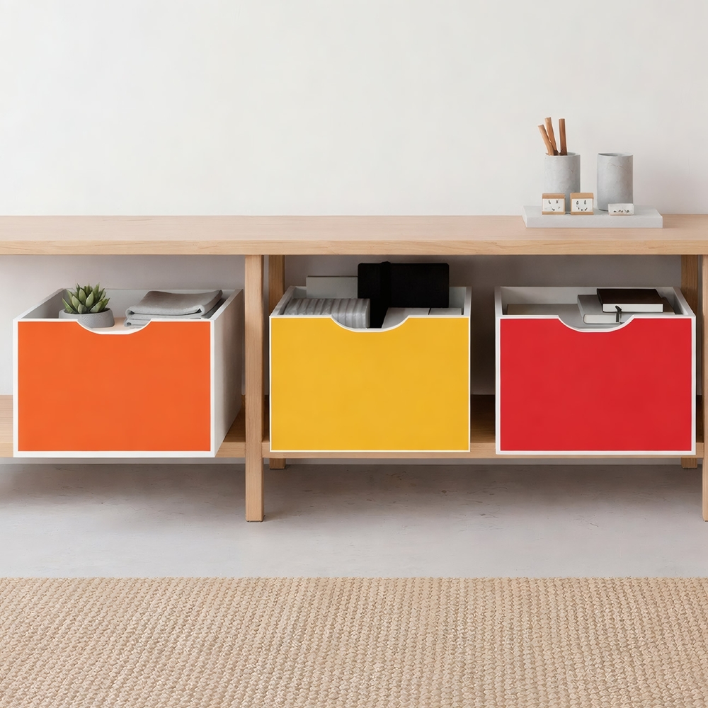 Gavetas para Nicho Organizador Kit 3 Q01 Colorido - Mpozenato