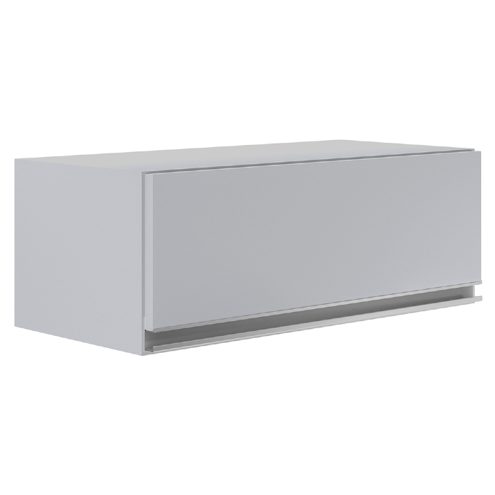Armário de Cozinha Aéreo Geladeira 70cm Texas Cinza Claro - Lumil