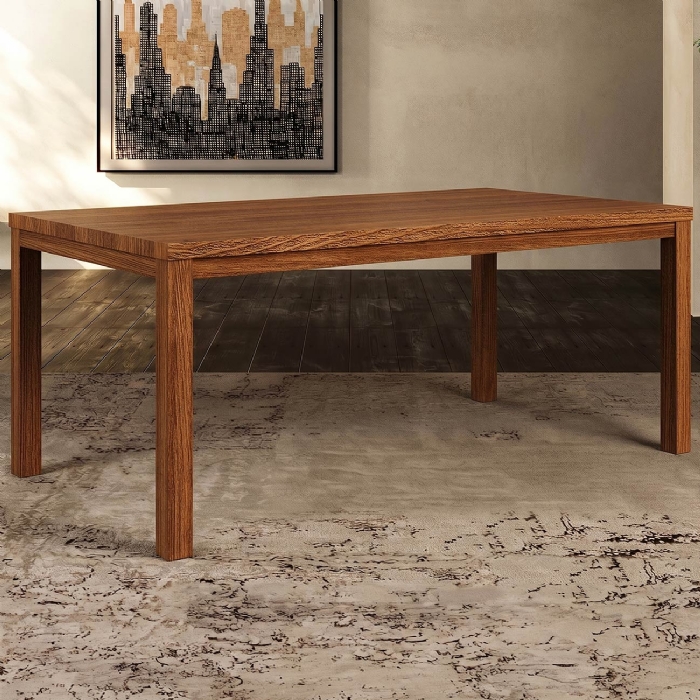 Mesa de Madeira 180cm 8 Lugares Floris Castanho F07 - Mpozenato