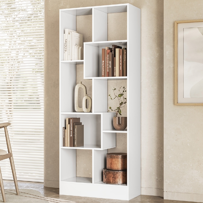 Estante Livreiro 73cm Com Nichos Dora Branco Z49 - Mpozenato