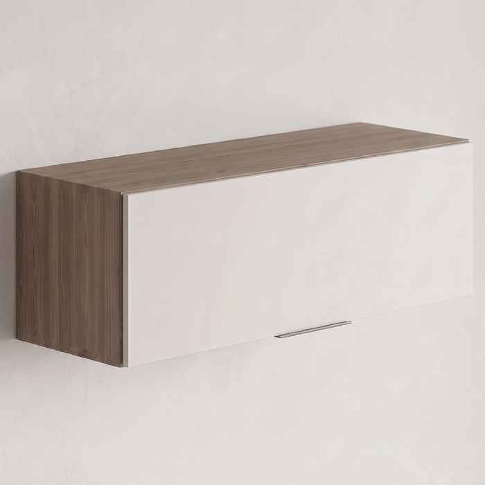Armário de Cozinha Aéreo 80cm Grace Carvalho Oak/Off White Z44 - Mpozenato