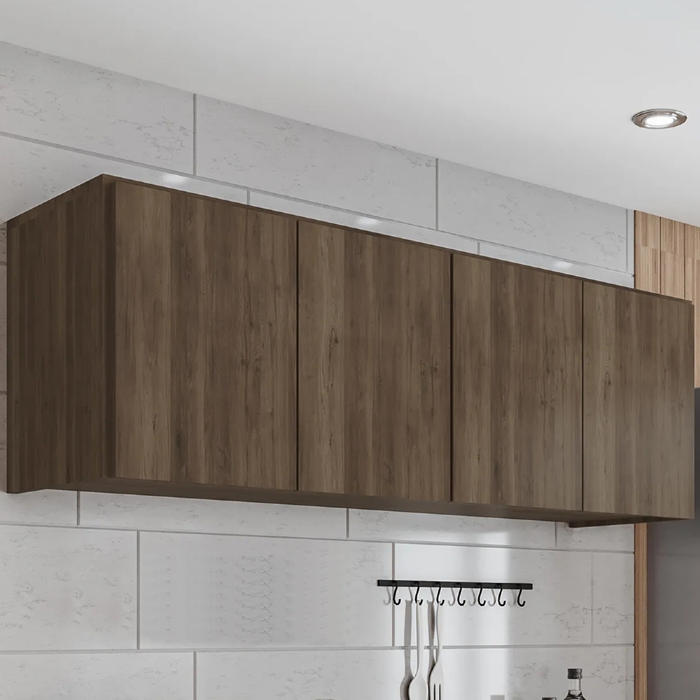 Armário de Cozinha Aéreo 118cm 4 Portas Monna Freijó Z34  - Mpozenato