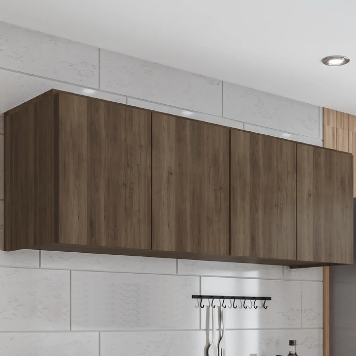 Armário de Cozinha Aéreo 118cm 4 Portas Monna Freijó Z34  - Mpozenato