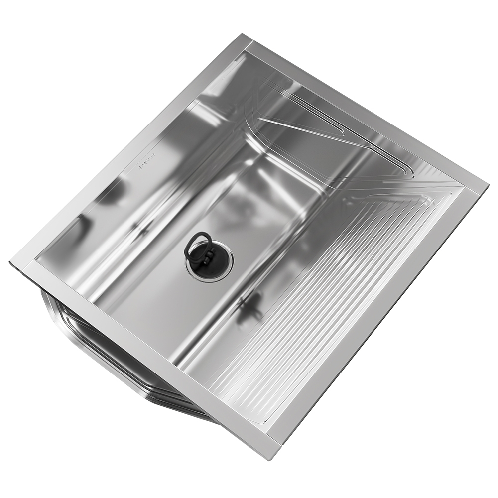 Tanque de Lavar Roupa 48L Inox de Embutir Lavanderia G01 - Mpozenato