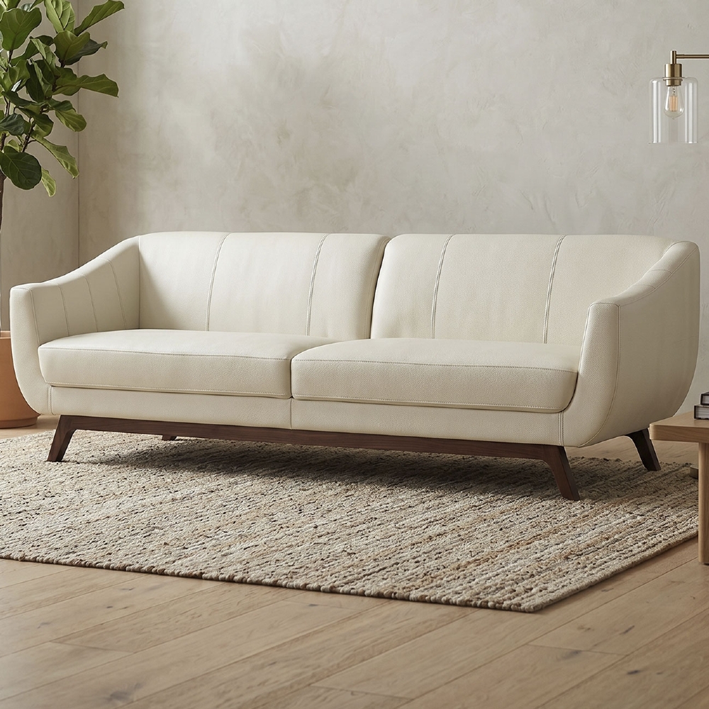 Sofá Atenas 3 Lugares 230cm C26 Corano Bege - Domi