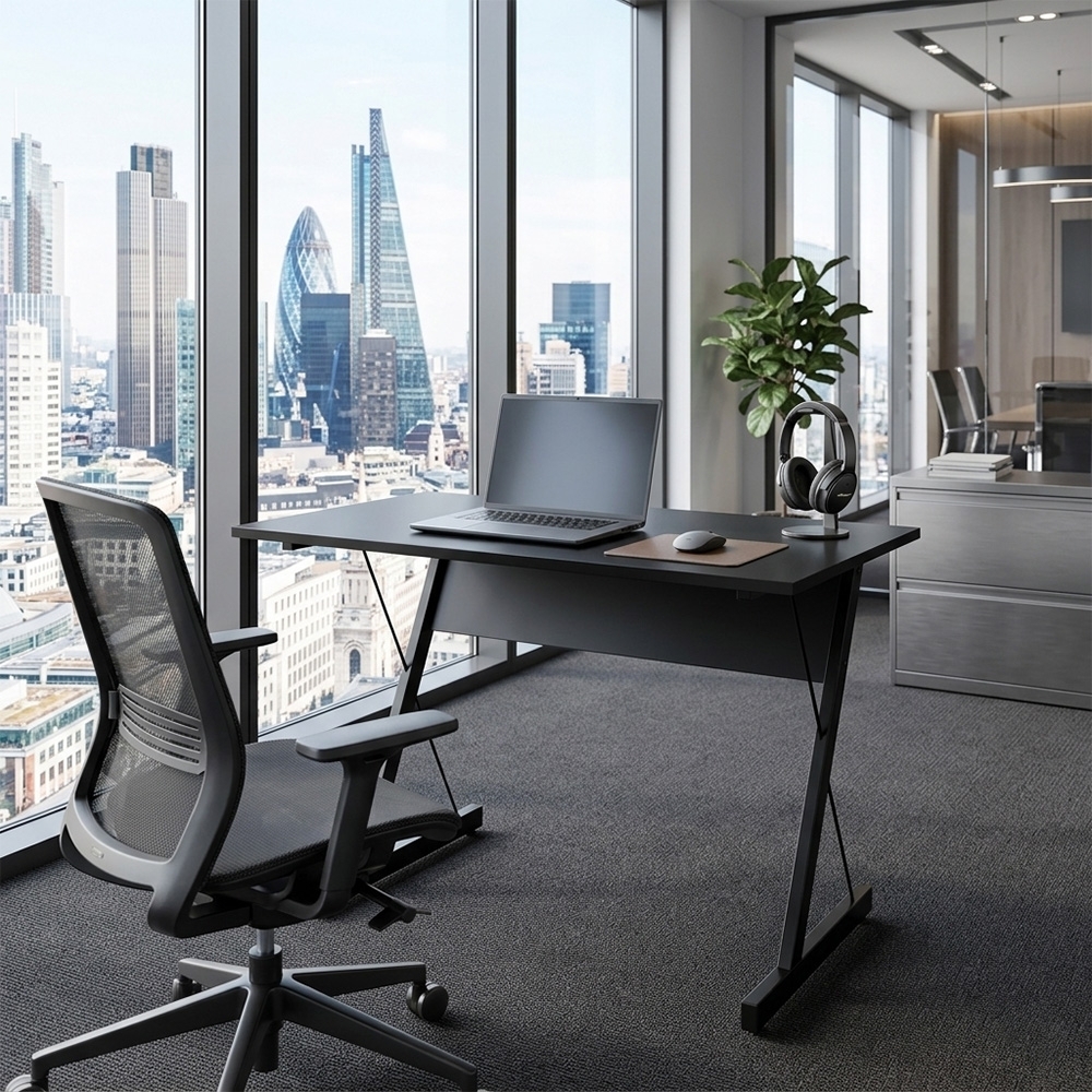 Mesa Para Computador Escrivaninha Zetta 90cm Preto - Fit Mobel