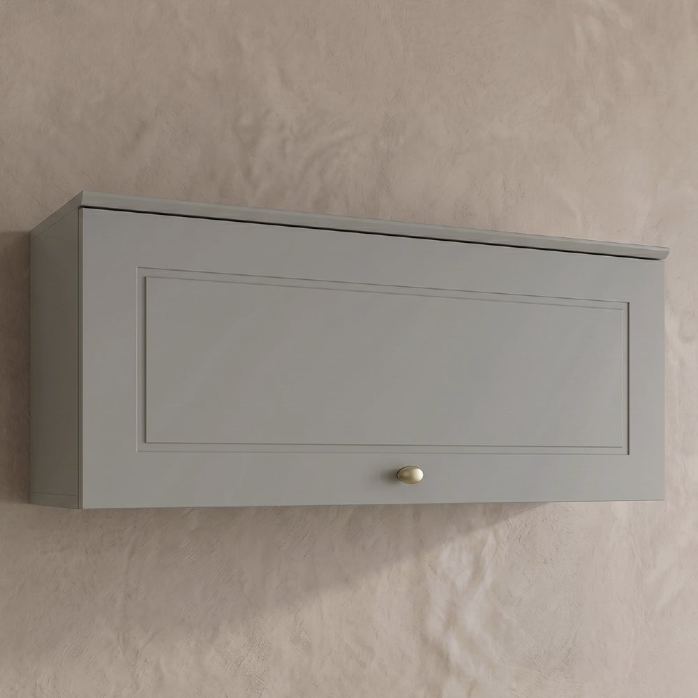 Armário de Cozinha Aéreo 80cm 1 Porta Americana Cinza - Henn