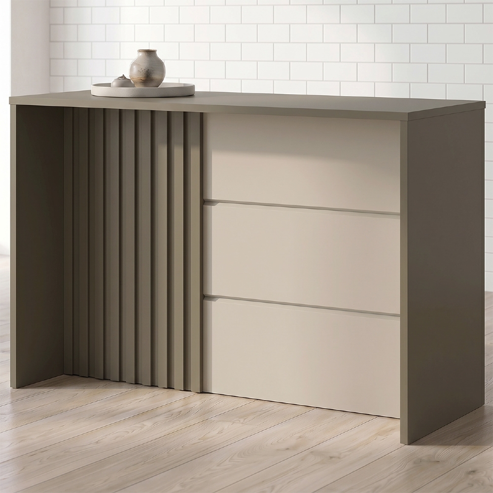 Bancada Para Cozinha Ilha 146cm Gourmet Connect Duna/Cristal - Henn