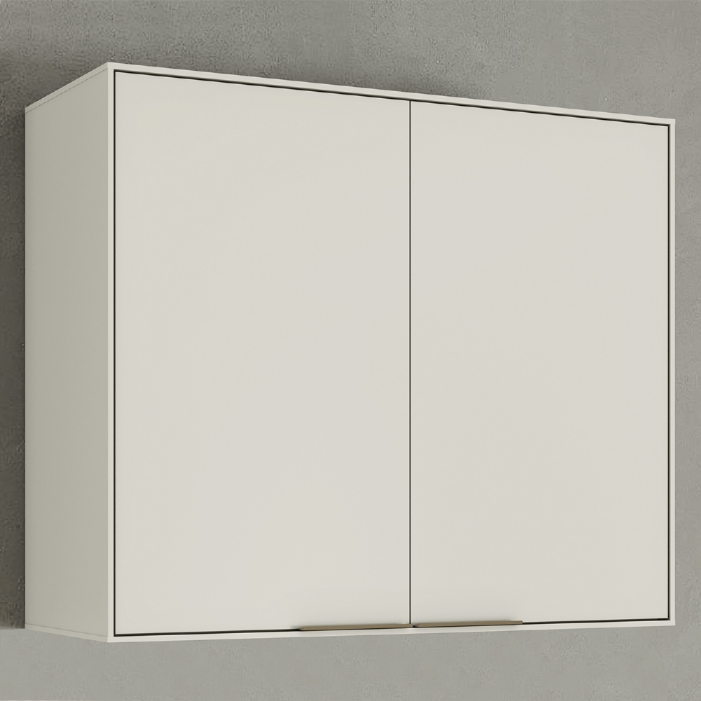 Armário de Cozinha Aéreo 80cm 2 Portas Amalfi Areia H02 - Mpozenato