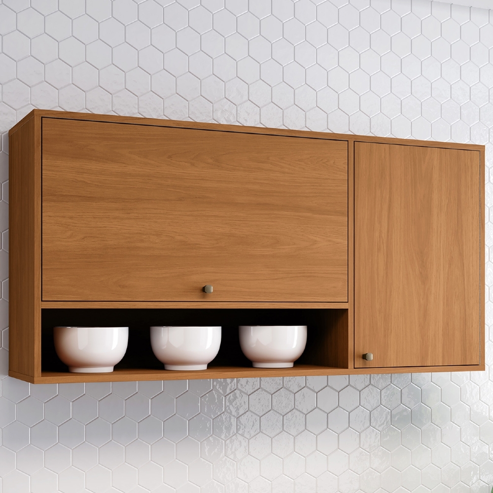 Armário de Cozinha Aéreo 120cm 2 Portas Versato Cinamomo H02 - Mpozenato
