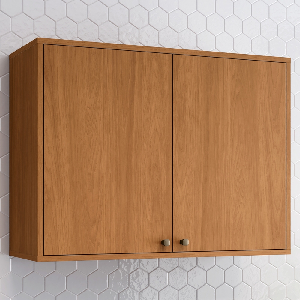 Armário de Cozinha Aéreo 80cm 2 Portas Versato Cinamomo H02 - Mpozenato