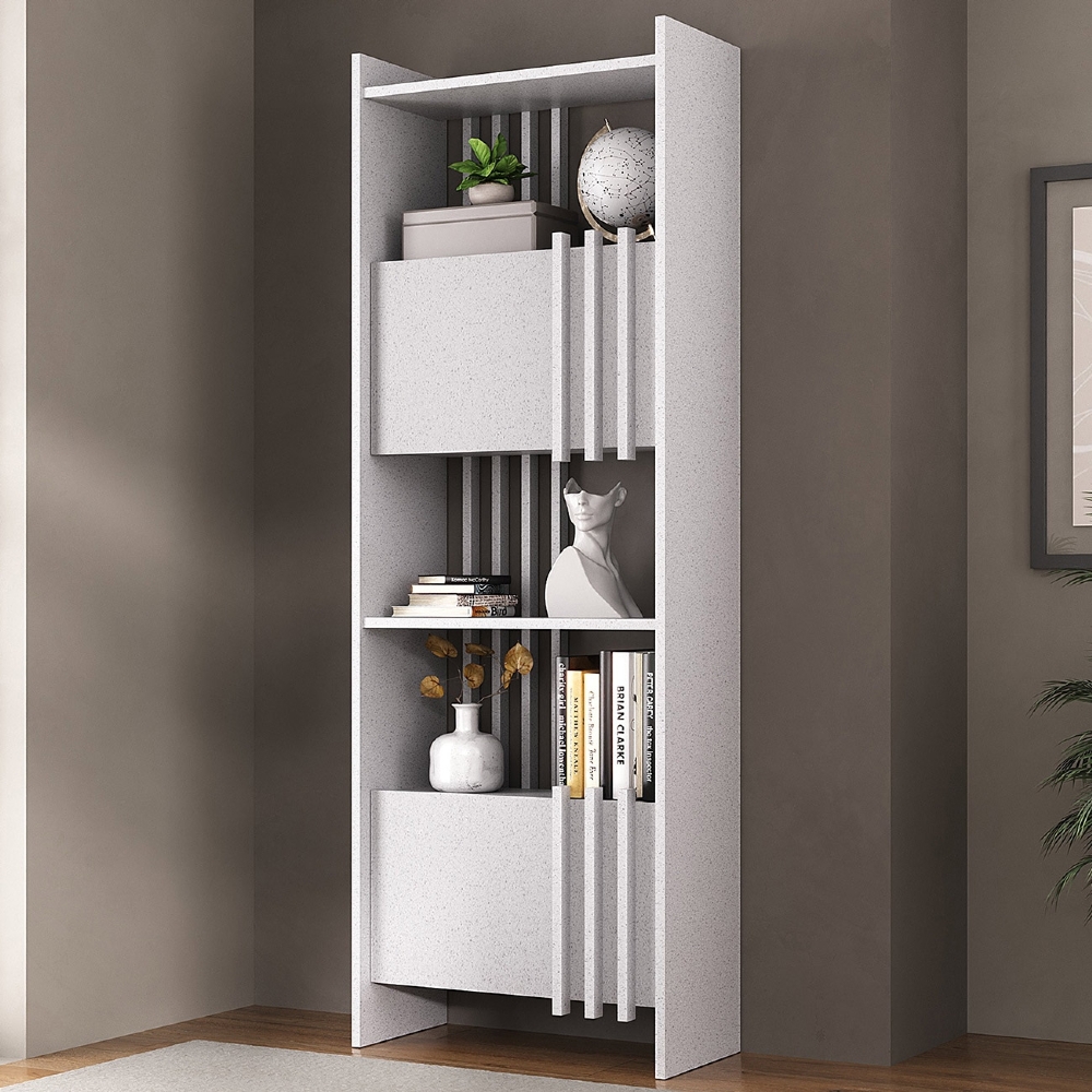 Estante Livreiro 64cm 2 Portas e Nichos Atria Terrazza A06 - Mpozenato