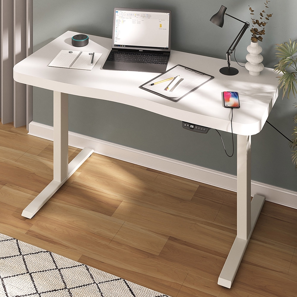 Mesa Para Computador C/ Regulagem Altura 135cm Tivoli Branco A06 - Mpozenato