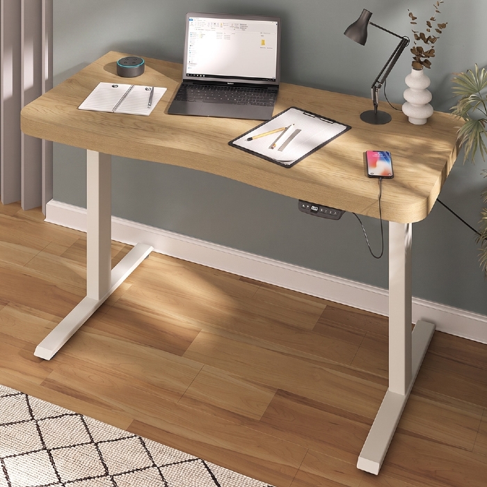 Mesa Para Computador C/ Regulagem Altura 135cm Tivoli Olmo A06 - Mpozenato