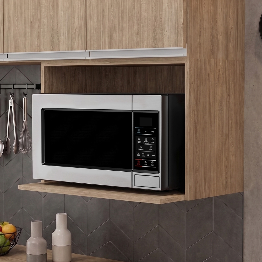 Suporte Microondas e Forno Elétrico Aéreo 60cm Itália Castanho - Lumil