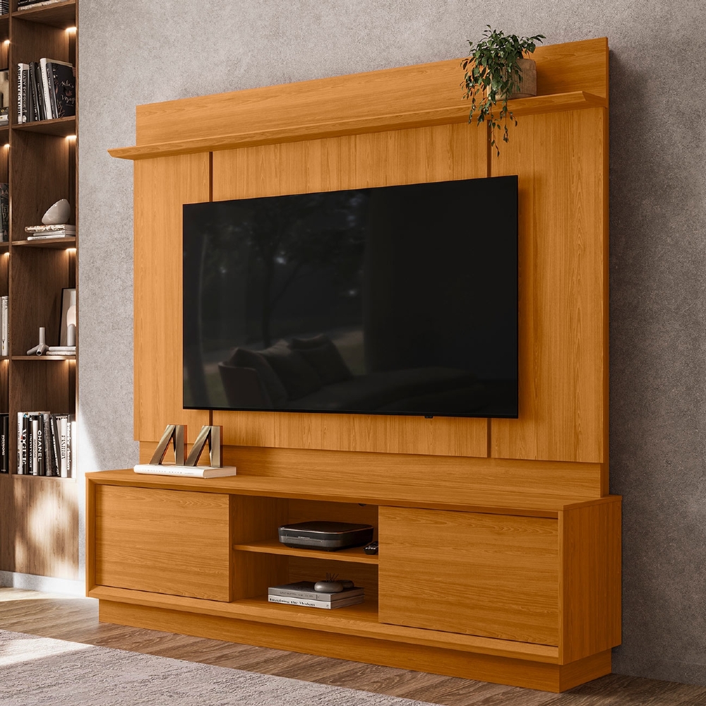 Estante Painel TV 75 Pol 184cm Dara Cinamomo Z10 - Mpozenato
