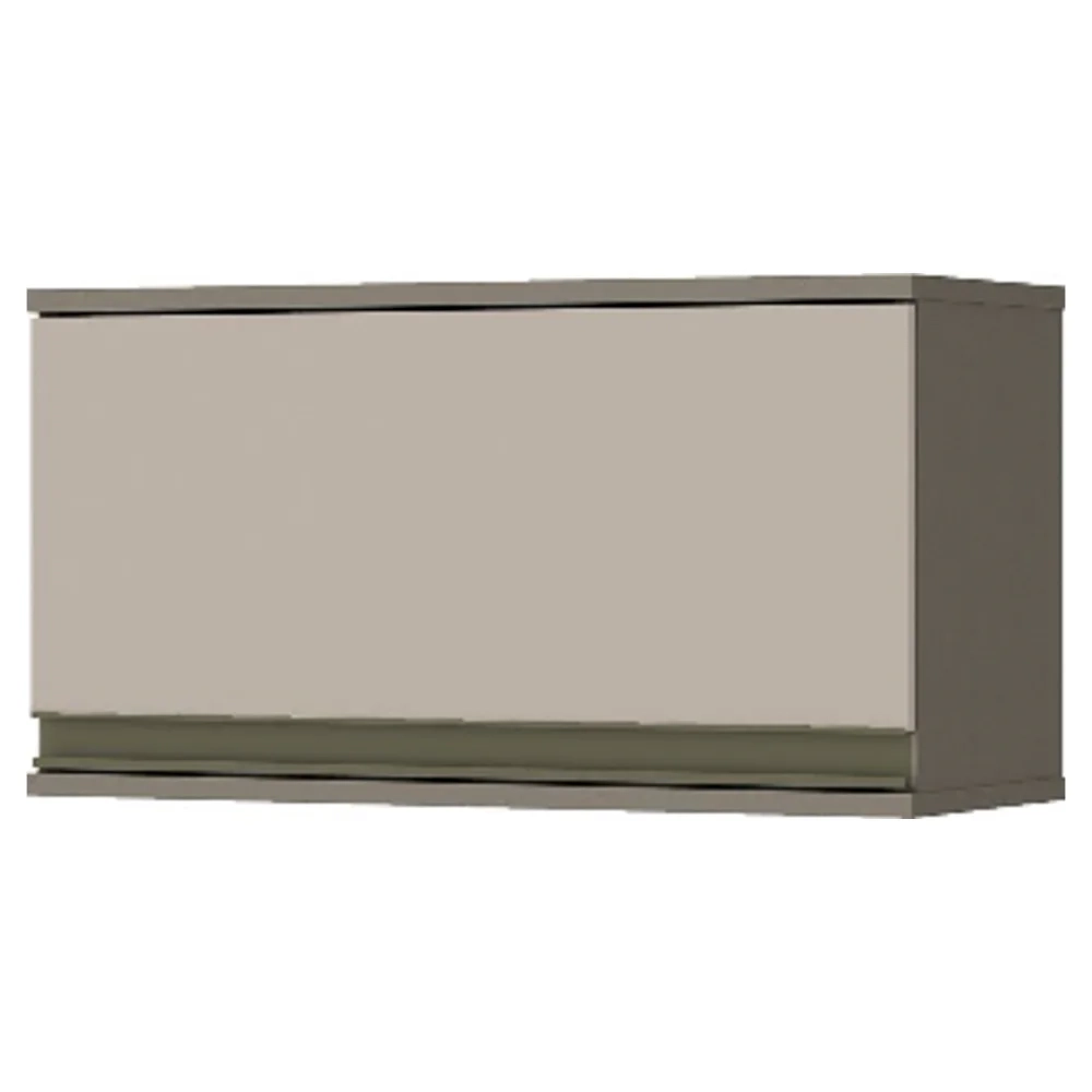 Armário Aéreo 60cm 1 Porta Basculante 100% MDF Connect Duna/Cristal - Henn