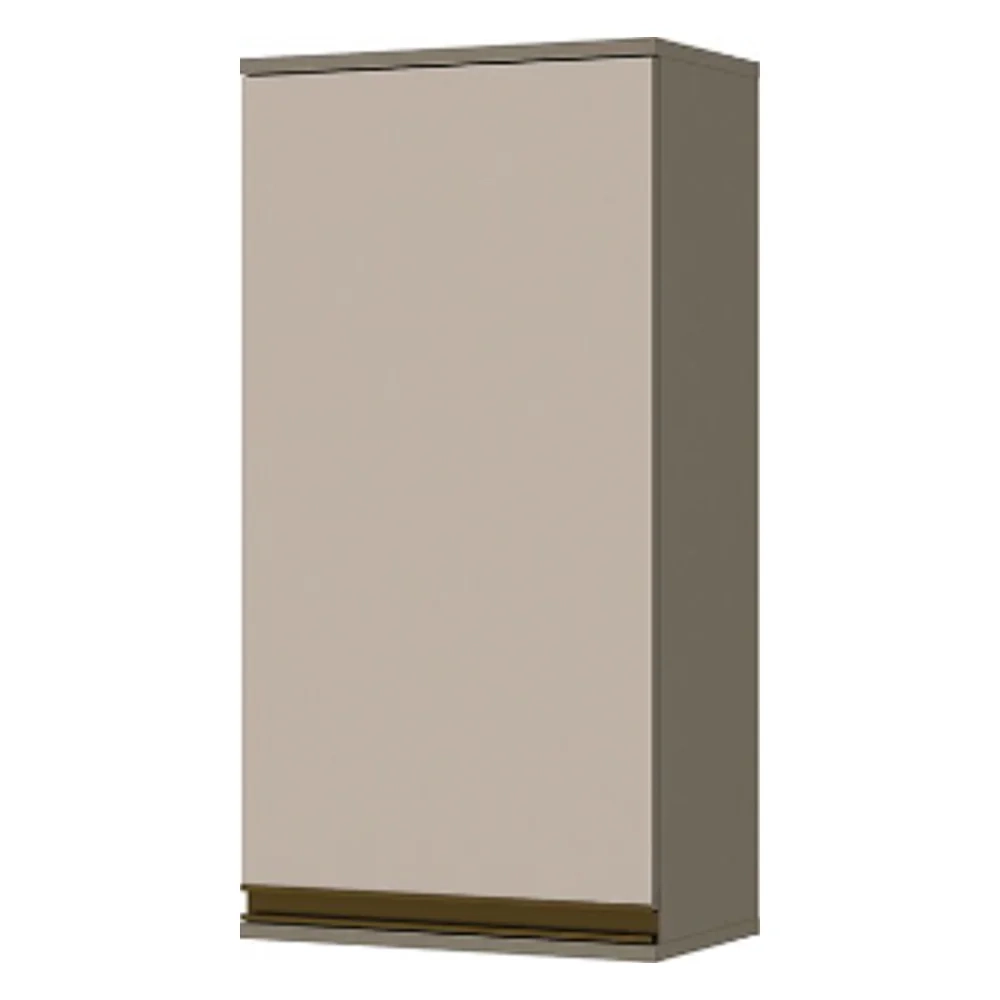 Armário Aéreo 40cm 1 Porta 100% MDF Connect Duna/Cristal - Henn