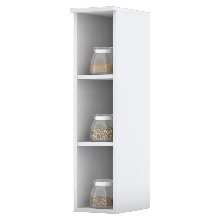 Nicho Aéreo Vertical 2 Prateleiras 20cm 100% MDF Americana Branco HP - Henn
