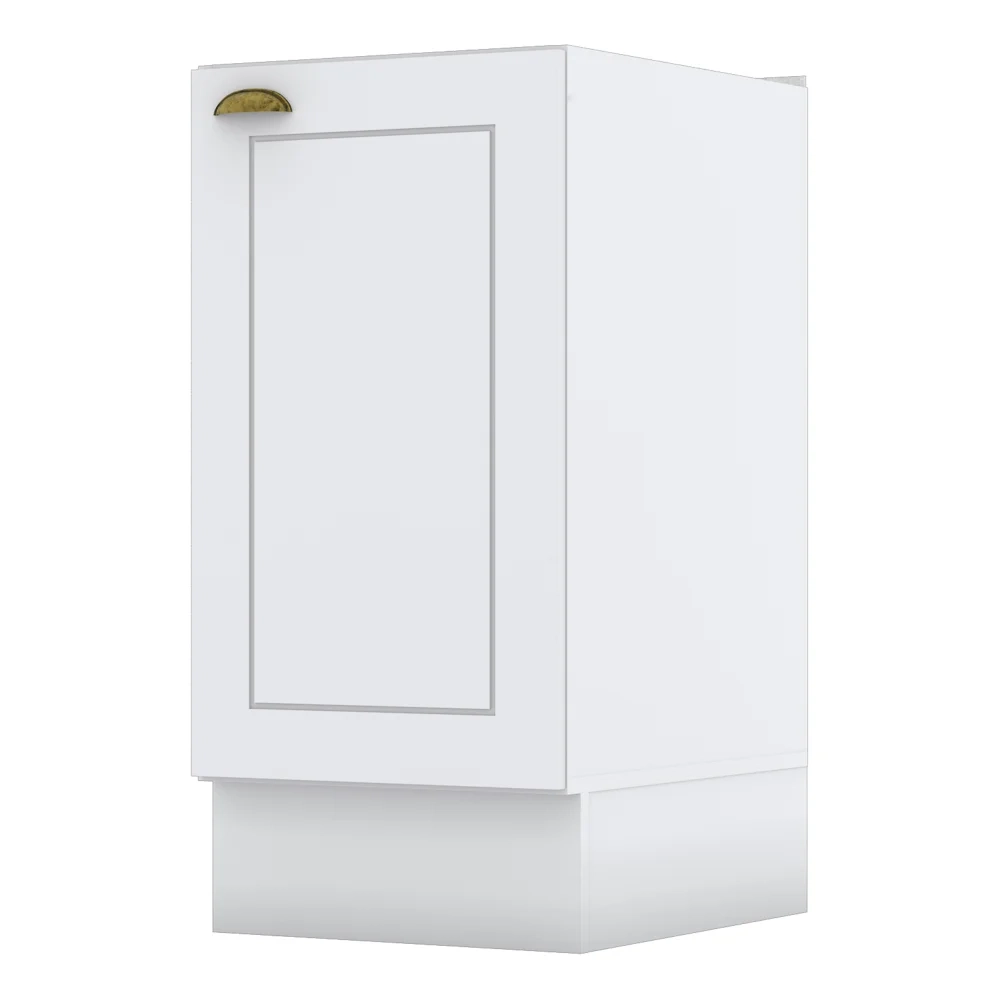 Balcão 40cm 1 Porta sem Tampo 100% MDF Americana Branco HP - Henn