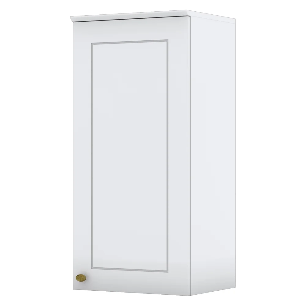 Armário Aéreo 40cm 1 Porta 100% MDF Americana Branco HP - Henn