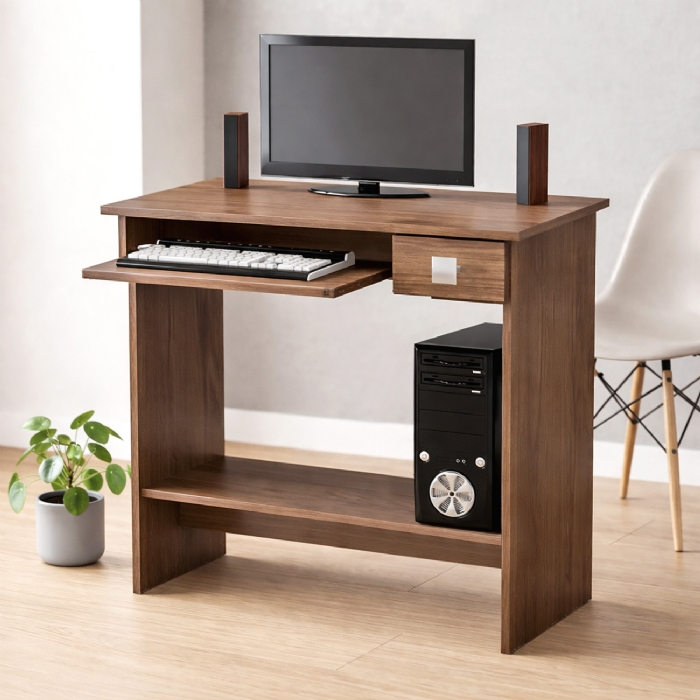 Mesa para Computador AJL Castanho - AJL Móveis