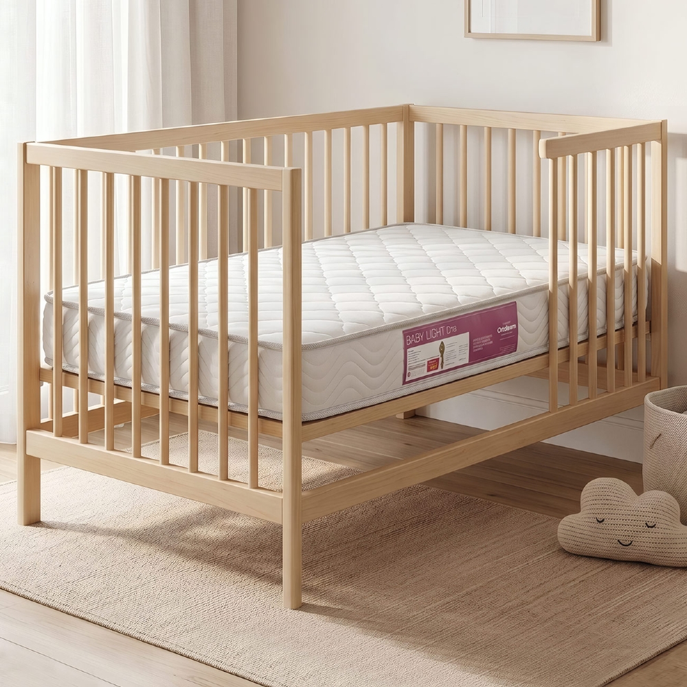 Colchão Berço Americano Baby Light Bordado D18 70x130x12cm   - Ortobom