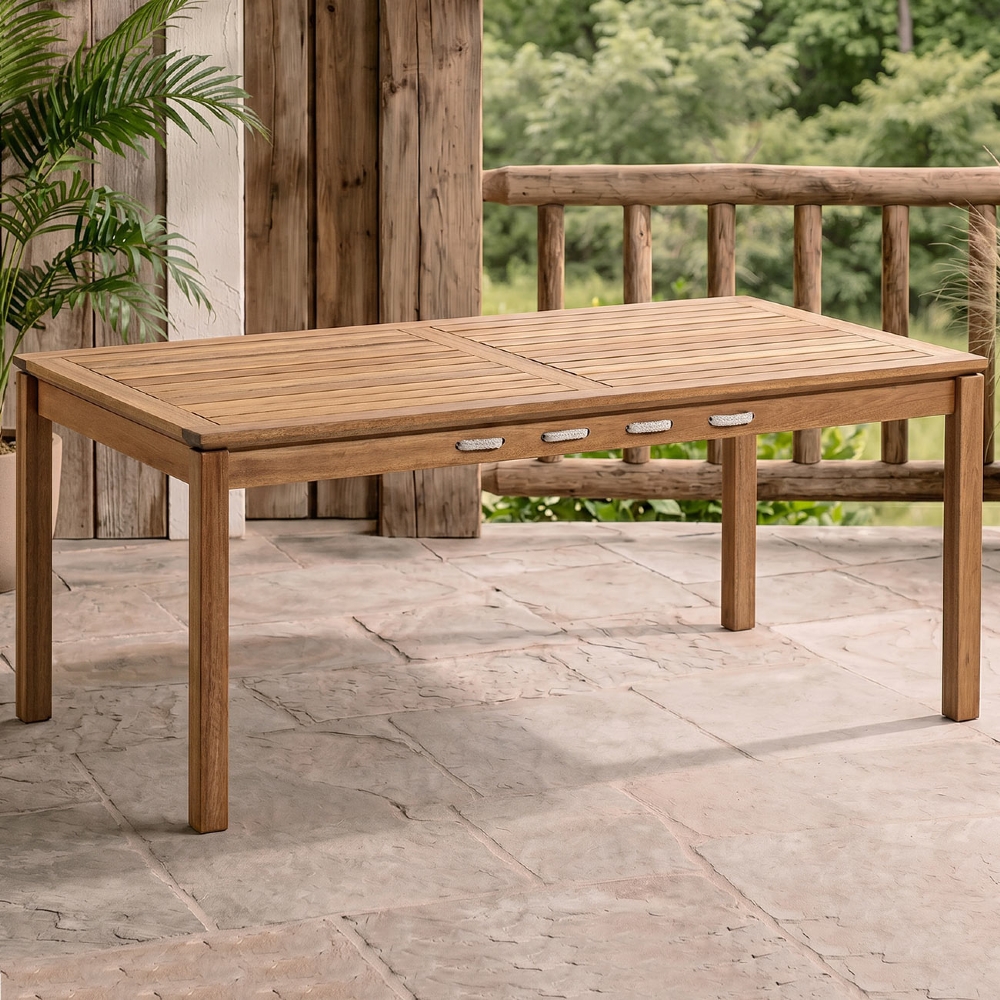 Mesa Madeira 6 Lugares 180cm Área Gourmet Tenza Jatobá/Areia C17 - Mpozenato